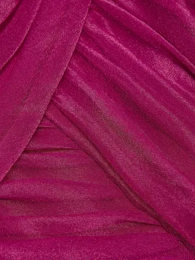 THEIA Women's Laurel Pleated Organza Gown - Rosewood - Size 12 | Thumbnail 7