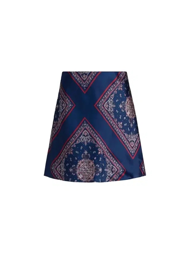 Cami NYC Women's Aviva Paisley-Print Silk Miniskirt - Mariners Bandana