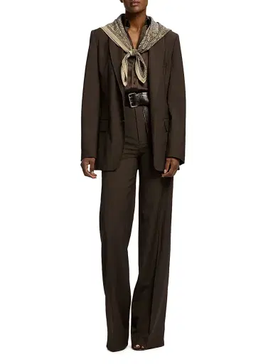 Ralph Lauren Collection Women's Paisley Silk Scarf - Tan Multi | Thumbnail 2