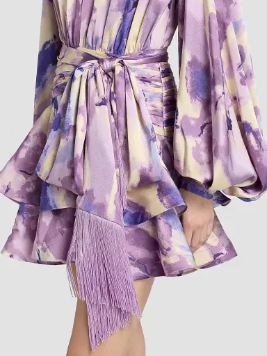 Bronx and Banco Women's Wisteria Bedouin Abstract A-Line Minidress - Purple Multi | Thumbnail 7 Bronx and Banco Women's Wisteria Bedouin Abstract A-Line Minidress - Purple Multi | Thumbnail 7