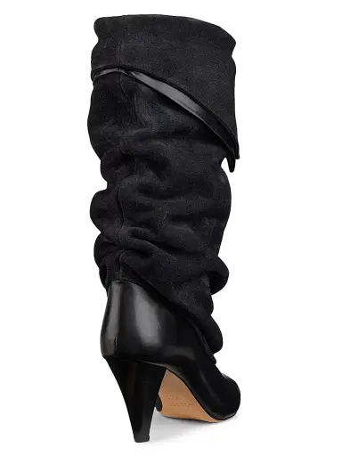 Isabel Marant Women's Lezra 75MM Slouchy Leather Boots - Black - Size 12 | Thumbnail 3 Isabel Marant Women's Lezra 75MM Slouchy Leather Boots - Black - Size 12 | Thumbnail 3