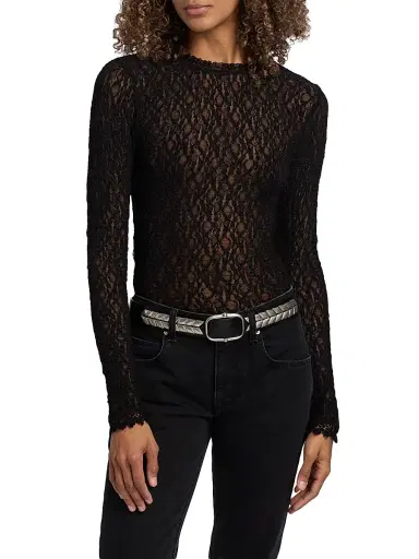 Isabel Marant Women's Belja Studded Leather Belt | Thumbnail 2