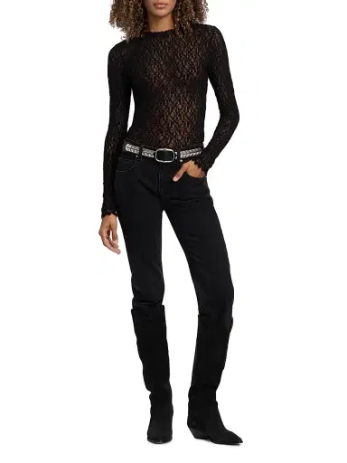 Isabel Marant Women's Belja Studded Leather Belt | Thumbnail 4