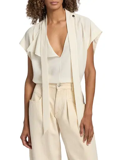 Isabel Marant Women's Selene Scarf Woven Top | Thumbnail 3 Isabel Marant Women's Selene Scarf Woven Top | Thumbnail 3