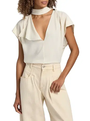 Isabel Marant Women's Selene Scarf Woven Top | Thumbnail 6 Isabel Marant Women's Selene Scarf Woven Top | Thumbnail 6
