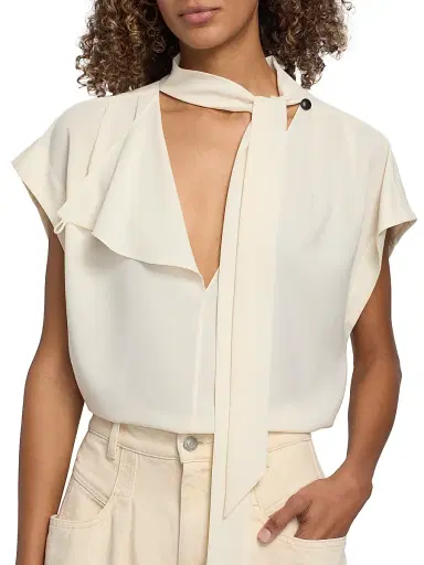 Isabel Marant Women's Selene Scarf Woven Top | Thumbnail 7 Isabel Marant Women's Selene Scarf Woven Top | Thumbnail 7