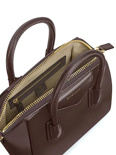 Givenchy Women's Small Antigona Top Handle Bag in Box Leather - Dark Brown | Thumbnail 4 Givenchy Women's Small Antigona Top Handle Bag in Box Leather - Dark Brown | Thumbnail 4