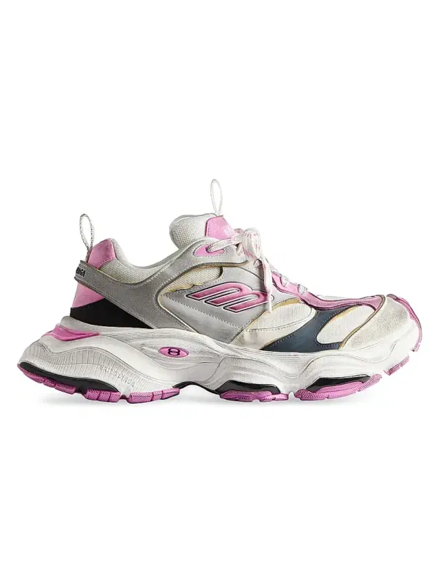 Balenciaga Women's Cargo Sneakers - Grey Pink