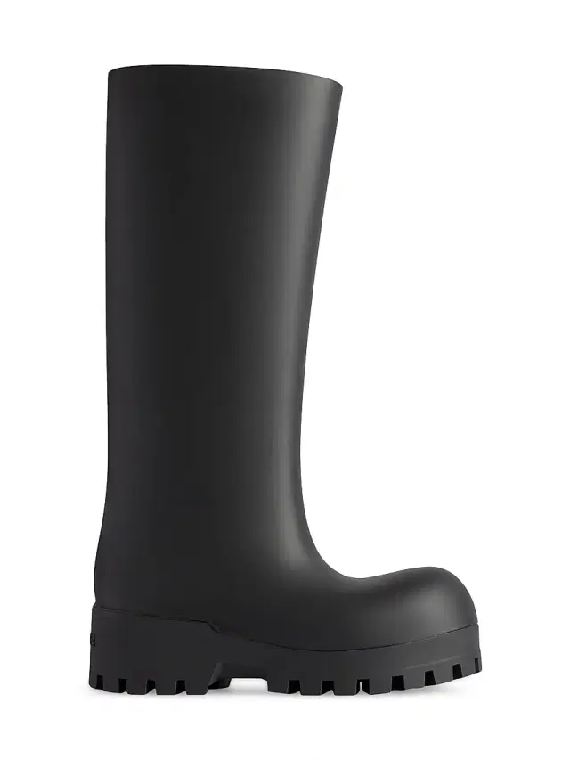 Balenciaga Women's Bulldozer Rainboots - Black