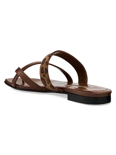 Manolo Blahnik Women's Susa Leopard-Print Leather Sandals | Thumbnail 2 Manolo Blahnik Women's Susa Leopard-Print Leather Sandals | Thumbnail 2
