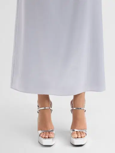 Schutz Women's Arlene 145MM Platform Sandals - Silver - Size 11 | Thumbnail 2 Schutz Women's Arlene 145MM Platform Sandals - Silver - Size 11 | Thumbnail 2