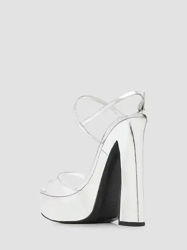 Schutz Women's Arlene 145MM Platform Sandals - Silver - Size 11 | Thumbnail 4 Schutz Women's Arlene 145MM Platform Sandals - Silver - Size 11 | Thumbnail 4