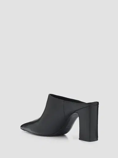 Schutz Women's Eleanor Leather Mules - Black - Size 11 | Thumbnail 4 Schutz Women's Eleanor Leather Mules - Black - Size 11 | Thumbnail 4