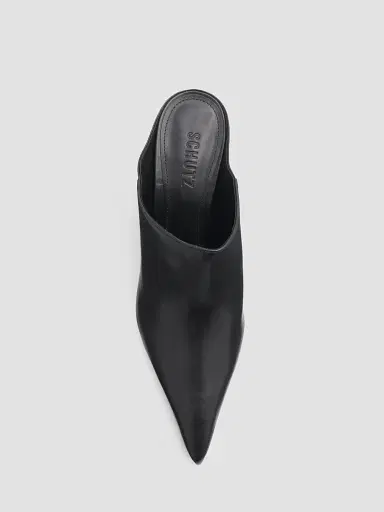 Schutz Women's Eleanor Leather Mules - Black - Size 11 | Thumbnail 5 Schutz Women's Eleanor Leather Mules - Black - Size 11 | Thumbnail 5
