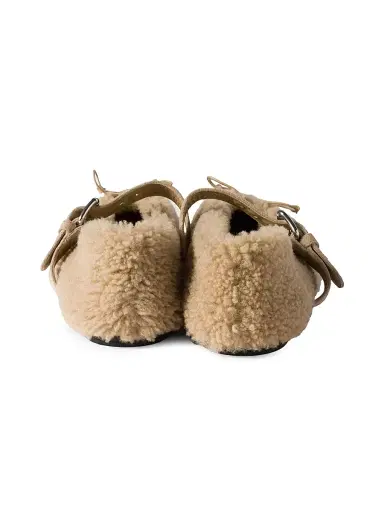 Miu Miu Women's Shearling Ballerinas - Beige Khaki - Size 8 | Thumbnail 3 Miu Miu Women's Shearling Ballerinas - Beige Khaki - Size 8 | Thumbnail 3