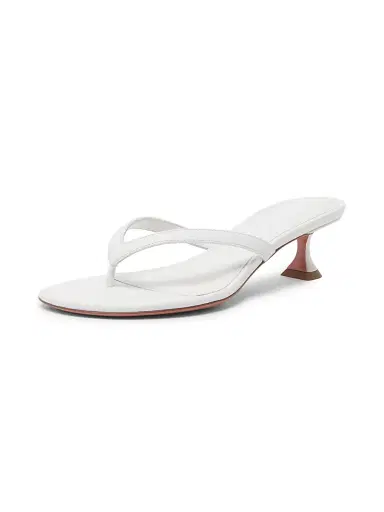 Amina Muaddi Women's Juliette 45MM Leather Thong Sandals | Thumbnail 2