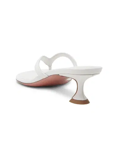 Amina Muaddi Women's Juliette 45MM Leather Thong Sandals | Thumbnail 3