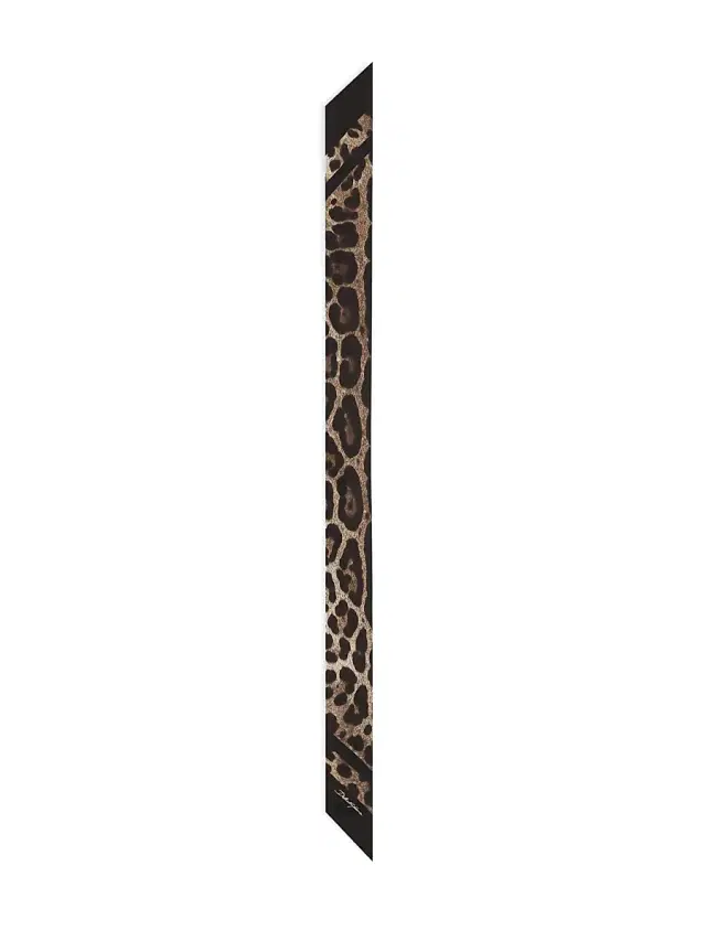Dolce & Gabbana Women's Leopard-Print Silk Scarf - Leopard