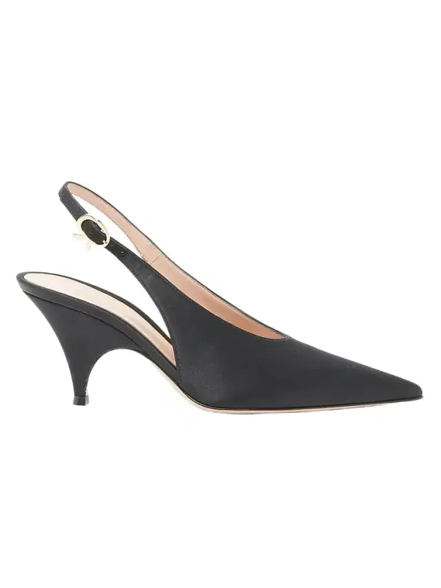 Gianvito Rossi Women's Sofia 70MM Crepe Satin Slingback Pumps - Black