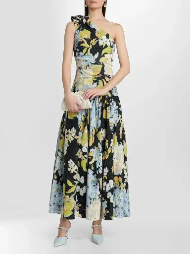 ACLER Women's Forever Young Benetti Maxi Dress - Hamptons Hydrangea - Size 10 | Thumbnail 3