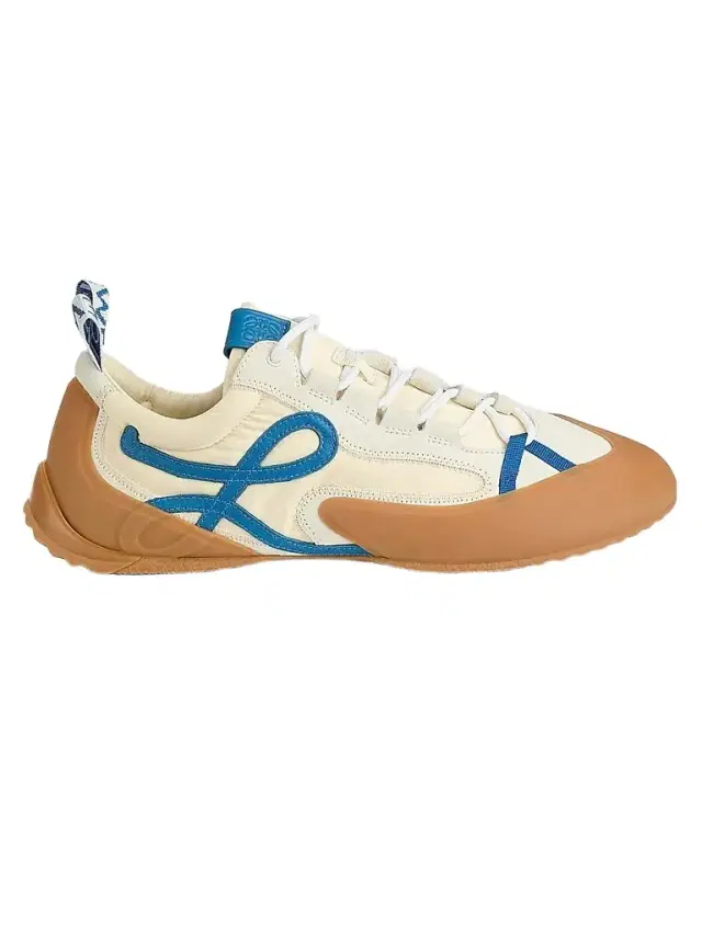 LOEWE Men's Grip Nylon Sneakers - White Blue