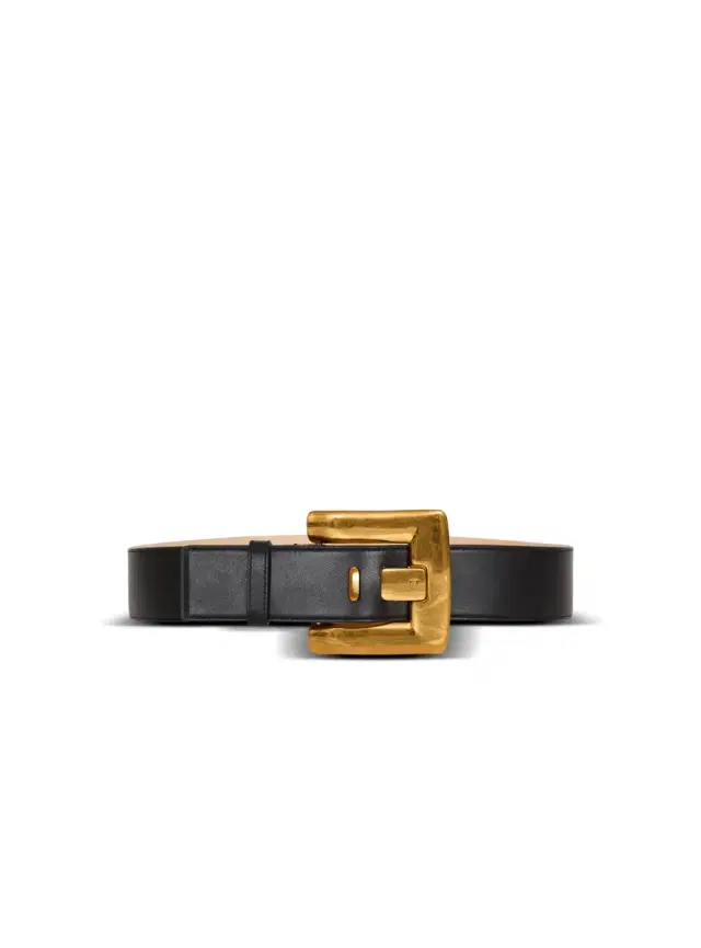 Balmain Anthem Belt 4.5Cm-Calfskin