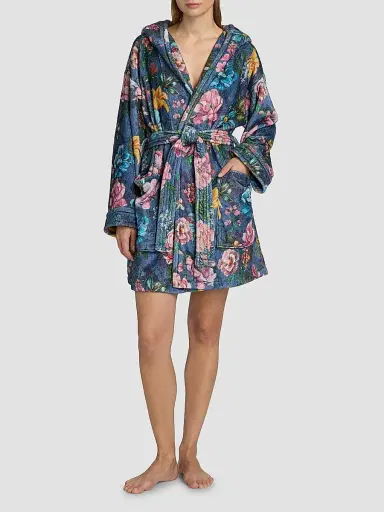 Johnny Was Women's Ollie Floral Hooded Robe - Margery Scarf - Size Large | Thumbnail 2 Johnny Was Women's Ollie Floral Hooded Robe - Margery Scarf - Size Large | Thumbnail 2