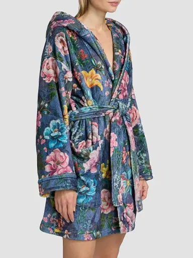 Johnny Was Women's Ollie Floral Hooded Robe - Margery Scarf - Size Large | Thumbnail 4 Johnny Was Women's Ollie Floral Hooded Robe - Margery Scarf - Size Large | Thumbnail 4