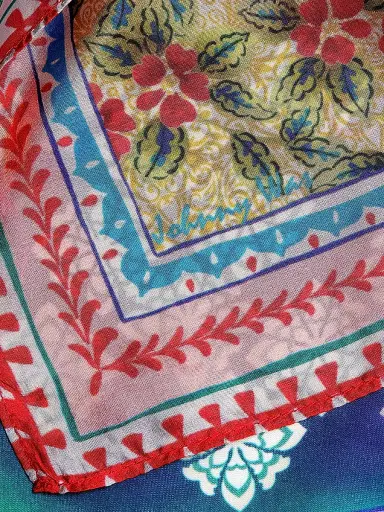 Johnny Was Women's Patchwork Silk Scarf - Carlina Scarf | Thumbnail 4