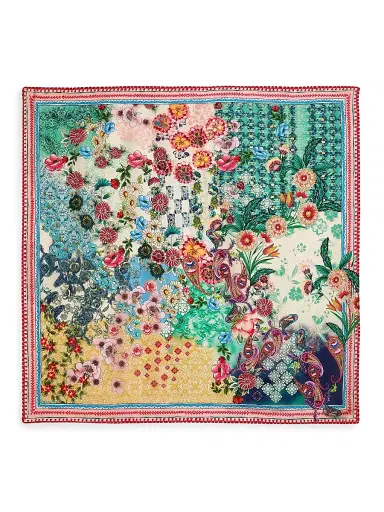 Johnny Was Women's Patchwork Silk Scarf - Carlina Scarf | Thumbnail 1