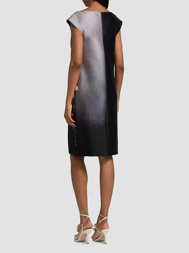 Teri Jon by Rickie Freeman Women's Mikado Wild Flower Knee-Length Dress - Black Multi - Size 18 | Thumbnail 5 Teri Jon by Rickie Freeman Women's Mikado Wild Flower Knee-Length Dress - Black Multi - Size 18 | Thumbnail 5