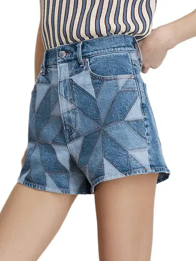 Veronica Beard Women's Elijah Prism Denim Short - Prism Blue - Size 32 | Thumbnail 4 Veronica Beard Women's Elijah Prism Denim Short - Prism Blue - Size 32 | Thumbnail 4
