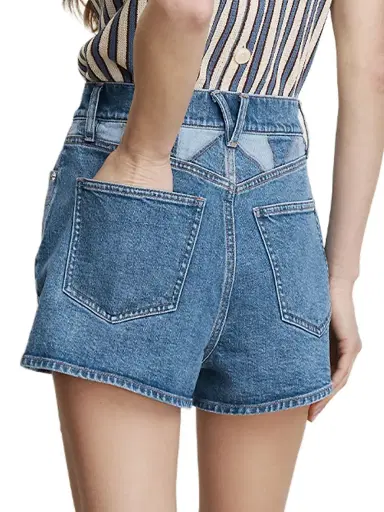 Veronica Beard Women's Elijah Prism Denim Short - Prism Blue - Size 32 | Thumbnail 5 Veronica Beard Women's Elijah Prism Denim Short - Prism Blue - Size 32 | Thumbnail 5