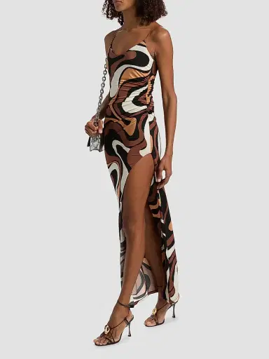 Generation Love Women's Hailey Geometric-Print Jersey Maxi Dress - Wavy Geo Brown - Size XL | Thumbnail 2 Generation Love Women's Hailey Geometric-Print Jersey Maxi Dress - Wavy Geo Brown - Size XL | Thumbnail 2