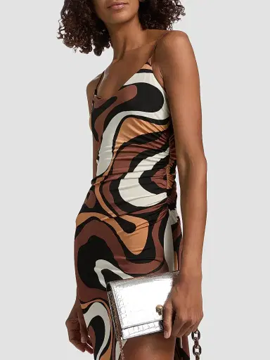 Generation Love Women's Hailey Geometric-Print Jersey Maxi Dress - Wavy Geo Brown - Size XL | Thumbnail 6 Generation Love Women's Hailey Geometric-Print Jersey Maxi Dress - Wavy Geo Brown - Size XL | Thumbnail 6