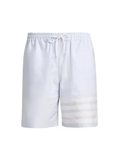 Thom Browne Men's Engineered 4-Bar Oxford Rugby Shorts - Light Blue - Size XXL | Thumbnail 1 Thom Browne Men's Engineered 4-Bar Oxford Rugby Shorts - Light Blue - Size XXL | Thumbnail 1