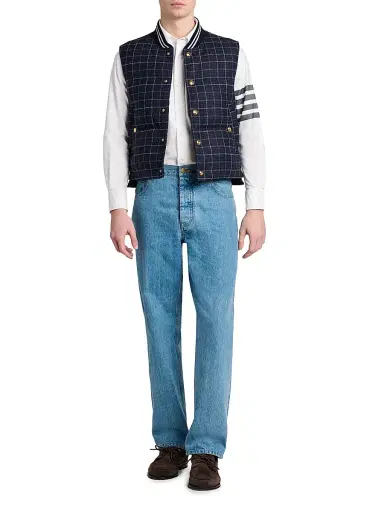 Thom Browne Men's Engineered 4-Bar Straight-Fit Oxford Shirt | Thumbnail 2
