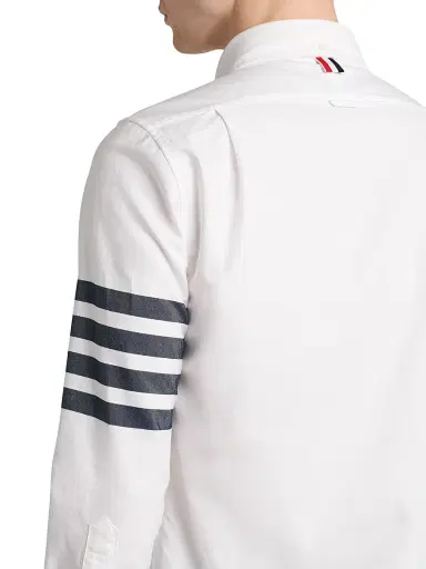 Thom Browne Men's Engineered 4-Bar Straight-Fit Oxford Shirt | Thumbnail 6