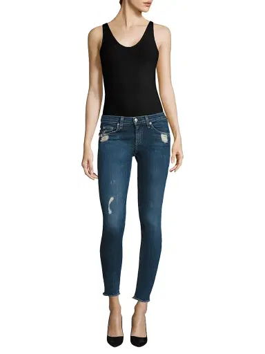ATM Anthony Thomas Melillo Women's V-Neck Stretch-Modal Bodysuit - Black - Size Large | Thumbnail 2