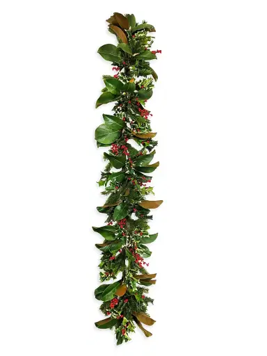 Winward Home Holiday Newness Faux-Holly Holiday Garland | Thumbnail 1 Winward Home Holiday Newness Faux-Holly Holiday Garland | Thumbnail 1