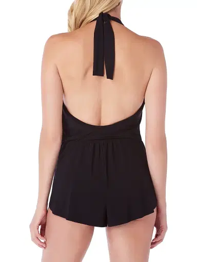 Magicsuit Women's Bianca Solid Swim Romper - Black - Size 12 | Thumbnail 3 Magicsuit Women's Bianca Solid Swim Romper - Black - Size 12 | Thumbnail 3