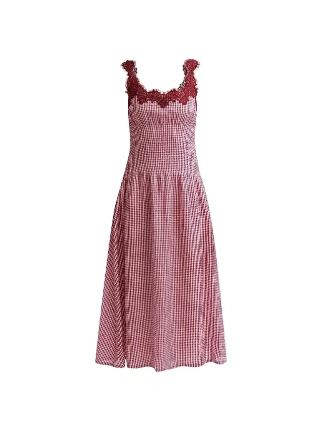 Cami NYC Women's Kairina Lace Gingham Midi Dress - Berry Gingham