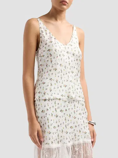 Cami NYC Women's Rory Hammered Floral Camisole - Fleurette Ditsy | Thumbnail 4 Cami NYC Women's Rory Hammered Floral Camisole - Fleurette Ditsy | Thumbnail 4