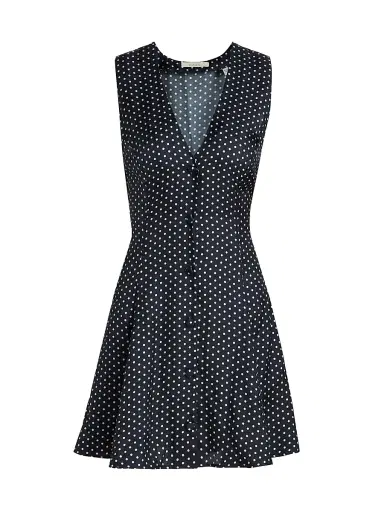 DÔEN Women's Aubrey Polka Dot A-Line Dress - Hepburn Dot - Size XS | Thumbnail 1