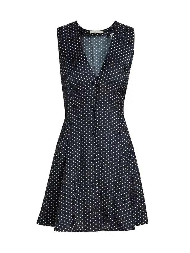 DÔEN Women's Aubrey Polka Dot A-Line Dress - Hepburn Dot