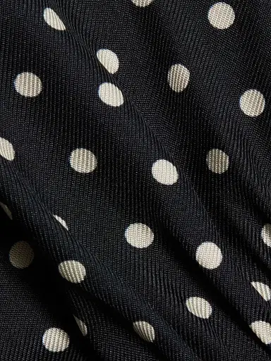 DÔEN Women's Tahlia Polka Dot Silk-Blend Midi-Dress | Thumbnail 7