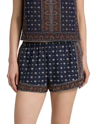 DÔEN Women's Vienna Shell-Print Cotton Shorts | Thumbnail 3 DÔEN Women's Vienna Shell-Print Cotton Shorts | Thumbnail 3