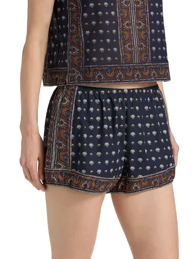 DÔEN Women's Vienna Shell-Print Cotton Shorts | Thumbnail 4 DÔEN Women's Vienna Shell-Print Cotton Shorts | Thumbnail 4