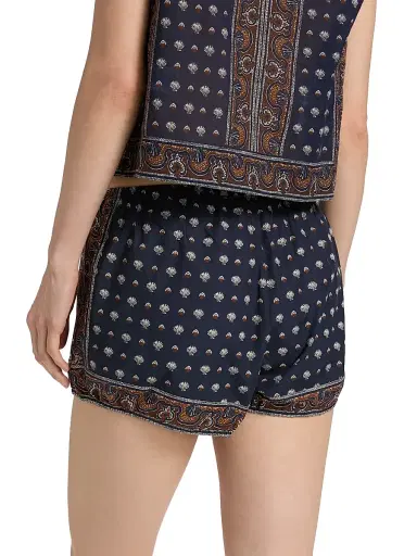 DÔEN Women's Vienna Shell-Print Cotton Shorts | Thumbnail 5 DÔEN Women's Vienna Shell-Print Cotton Shorts | Thumbnail 5