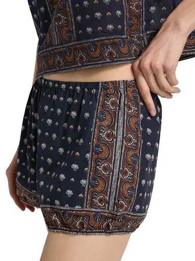 DÔEN Women's Vienna Shell-Print Cotton Shorts | Thumbnail 6 DÔEN Women's Vienna Shell-Print Cotton Shorts | Thumbnail 6